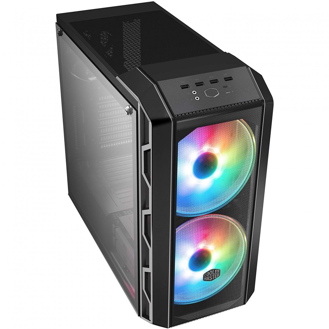 COOLERMASTER 750W 80+ H500 2X 20CM RGB FANLI GAMING MID-TOWER KASA