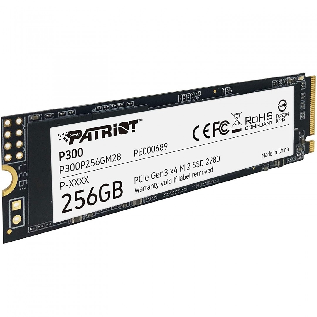 PATRIOT P300P256GM28 256GB P300 M.2 2280 PCIE Gen3 x 4 1700MBS/1100MBS Flash SSD