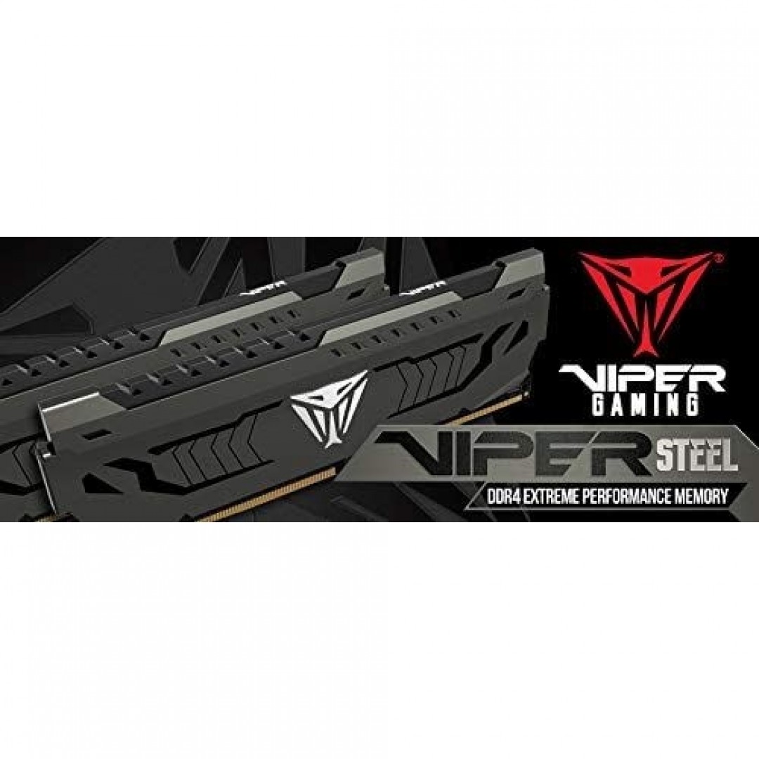 PATRIOT PVS416G300C6K 16GB (8GBx2) 3000MHz DDR4 DUAL VIPER STEEL BLACK Gaming Masaüstü Ram