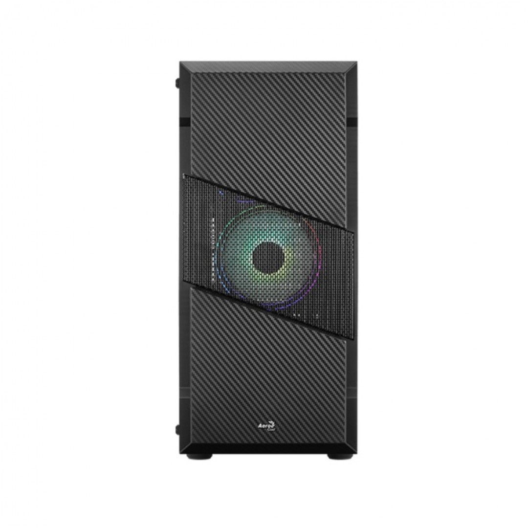 AEROCOOL POWERSIZ MENACE SATURN AE-MNS 2X RGB FANLI GAMING MID-TOWER KASA SİYAH