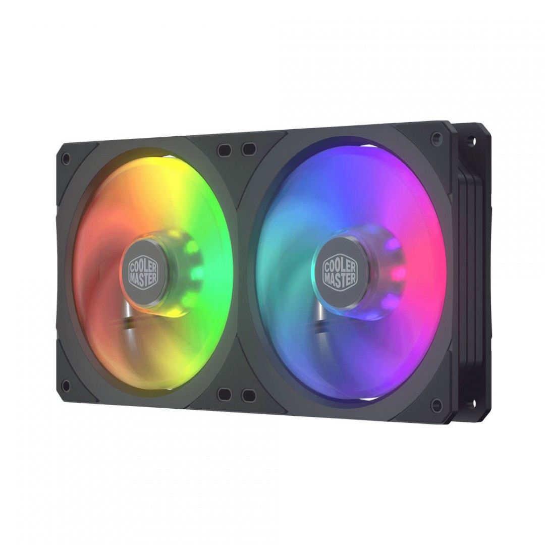 COOLERMASTER 12cm SF240R MFX-B2D2-18NPA-R1 RGB 2li Kasa Fanı Kiti