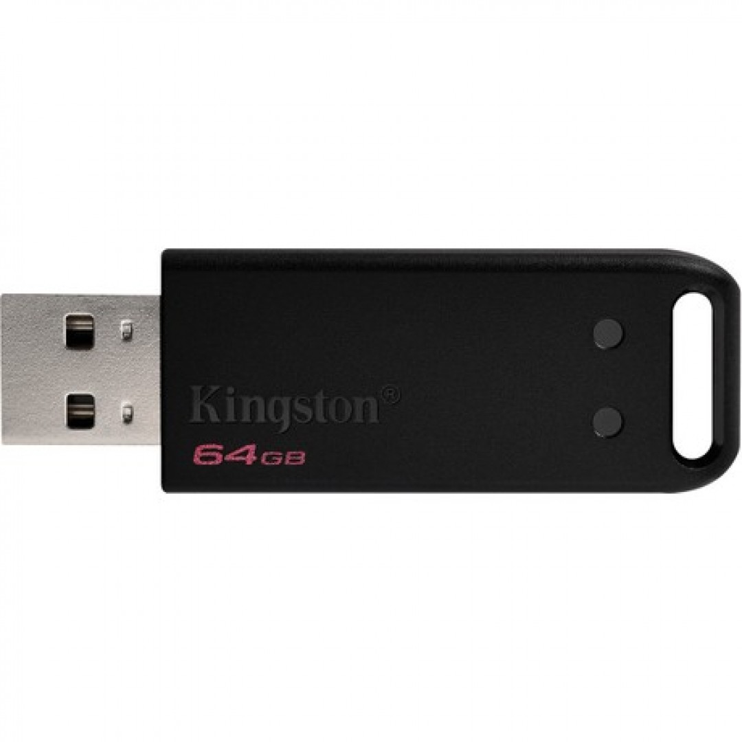 KINGSTON 64GB USB 2.0 DT20/64GB Siyah Taşınabilir Bellek