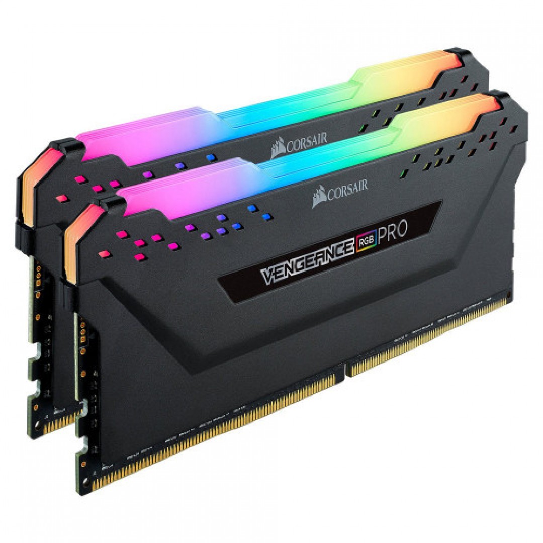 CORSAIR 16GB (2X 8GB) DDR4 3200MHZ CL18 DUAL KIT RGB PC RAM VENGEANCE RGB PRO CMW16GX4M2Z3200C16