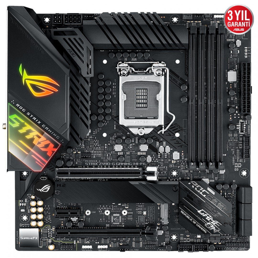 ASUS ROG STRIX Z490-G GAMING (WIFI) DDR4 SATA3 M2 PCIe NVME HDMI DP PCIe 16X v3.0 1200p mATX