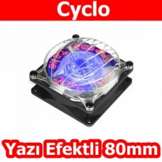 Thermaltake Cyclo 80mm Efektli Thermaltake Logolu Kırmızı Ledli Kasa Fan