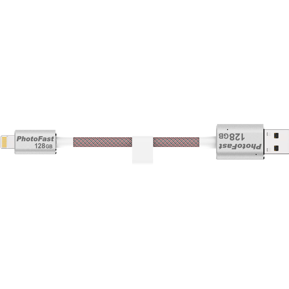 PHOTOFAST 128GB USB 3.0 MEMORİES CABLE GEN3 Lightning ŞARJ KABLOLU GÜMÜŞ USB BELLEK