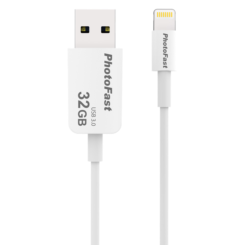 PHOTOFAST 32GB USB 3.0 PHOTO BACKUP CABLE Lightning ŞARJ KABLOLU USB BELLEK