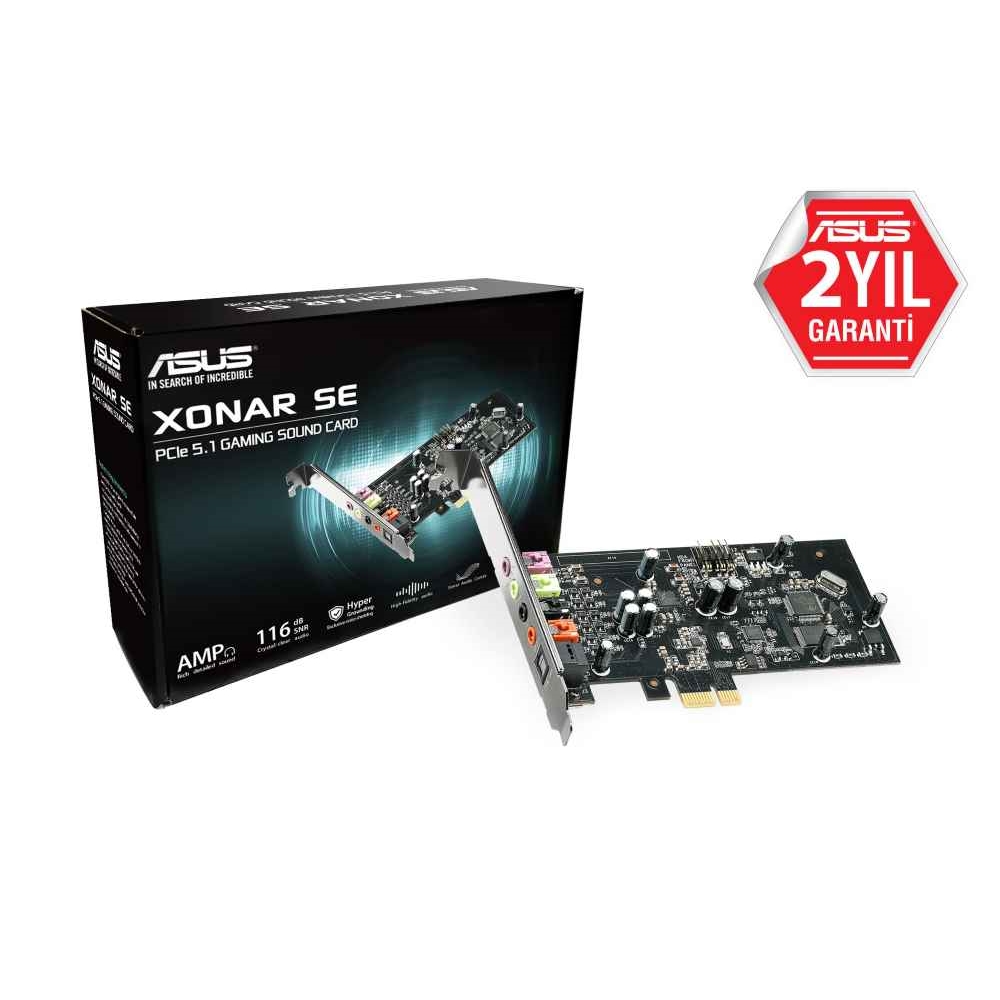 ASUS XONAR SE PCI EXPRESS 5.1 KANAL 116DB OYUNCU SES KARTI