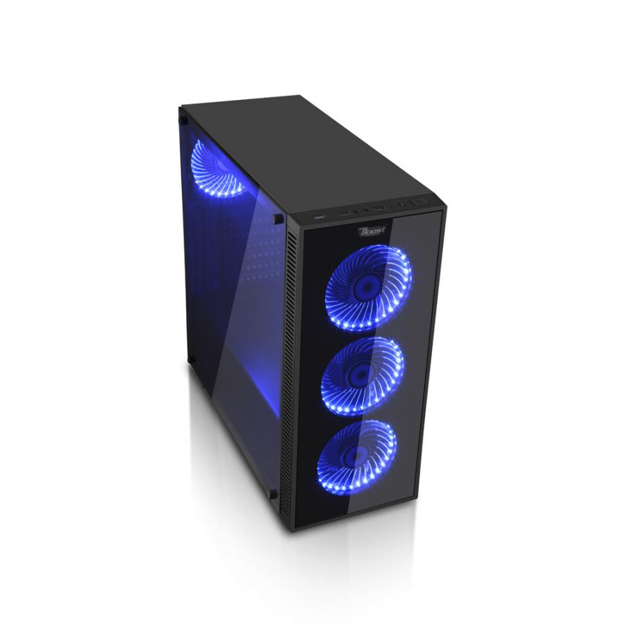 PowerBOOST POWERSIZ VK-G1007RGB GAMING MID-TOWER KASA SİYAH