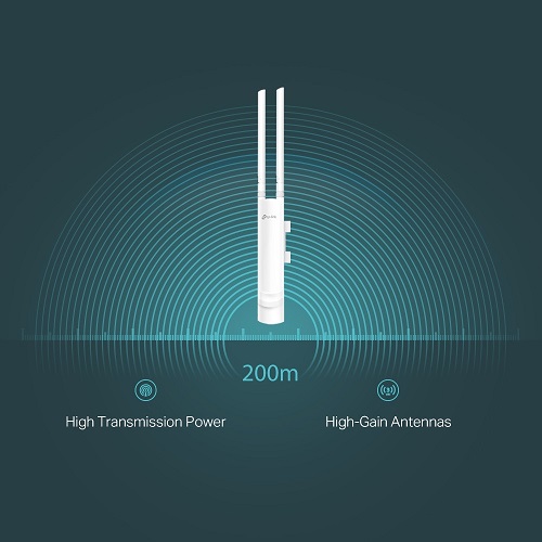 TP-LINK EAP110-Outdoor 10dbi 300mbps 2.4GHZ 200metre HARİCİ ACCESS POINT