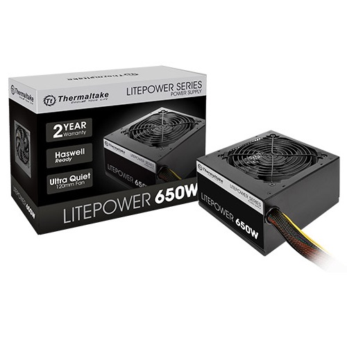 THERMALTAKE 650W LITE POWER LTP-0650NPCNEU 12CM FANLI APFC POWER SUPPLY