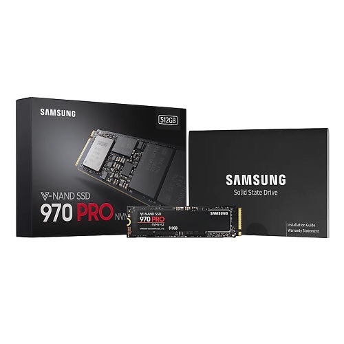 SAMSUNG 970 PRO MZ-V7P512BW 512GB 3500- 2300MB/s M2 PCIe NVME Disk