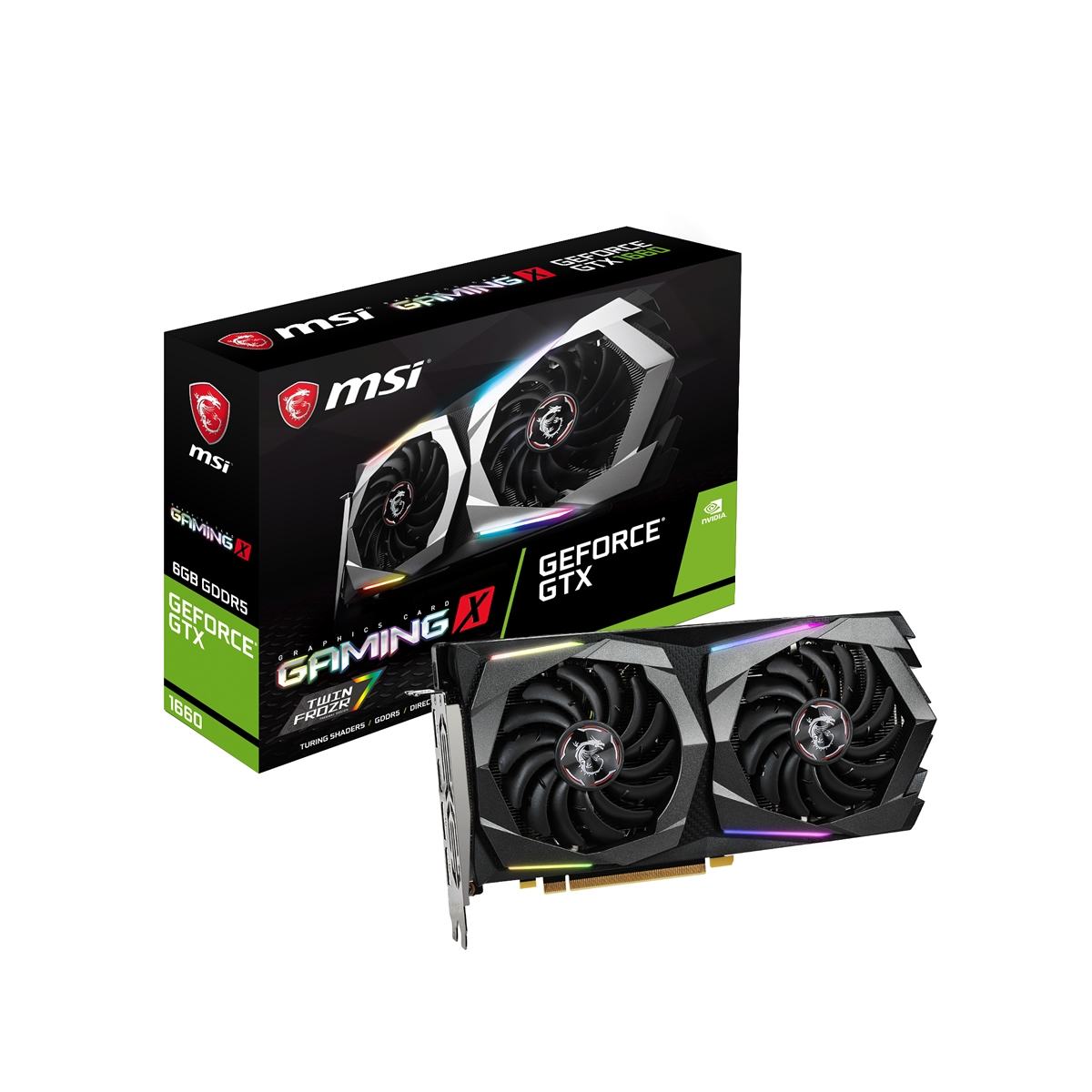 MSI 6GB GTX1660 GAMING X 6G GDDR5 192bit HDMI DP PCIe 16X v3.0