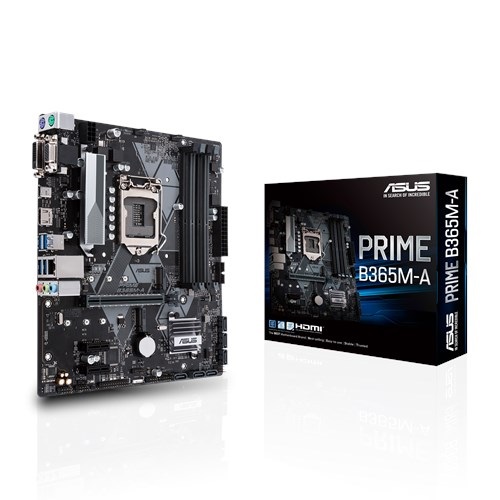 ASUS PRIME B365M-A DDR4 SATA3 M2 PCIe NVME HDMI DVI PCIe 16X v3.0 1151p v2 mATX