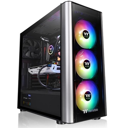 THERMALTAKE POWERSIZ Level 20 MT CA-1M7-00M1WN-00 RGB Fan GAMING MID-TOWER KASA SİYAH