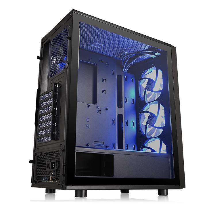 THERMALTAKE POWERSIZ Versa J25 3X RGB FANLI GAMING MID-TOWER KASA SİYAH CA-1L8-00M1WN-01