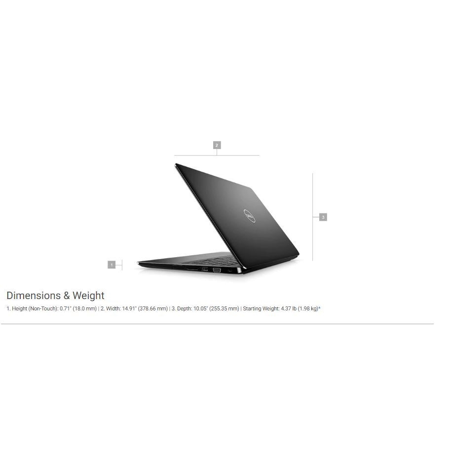 DELL LATITUDE 3500 CORE i3 8145U-4GB-128GB SSD-15.6" W10 PRO 1920X1080 N011L350015EMEA_W