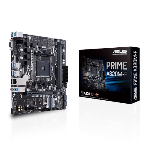 ASUS PRIME A320M-F DDR4 SATA3 PCIe 16X v3.0 AM4 mATX