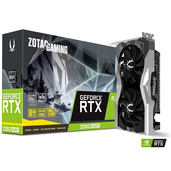 ZOTAC RTX2060 8GB Mini ZT-T20610E-10M GDDR6 256bit HDMI 3X DP PCIe 16X v3.0