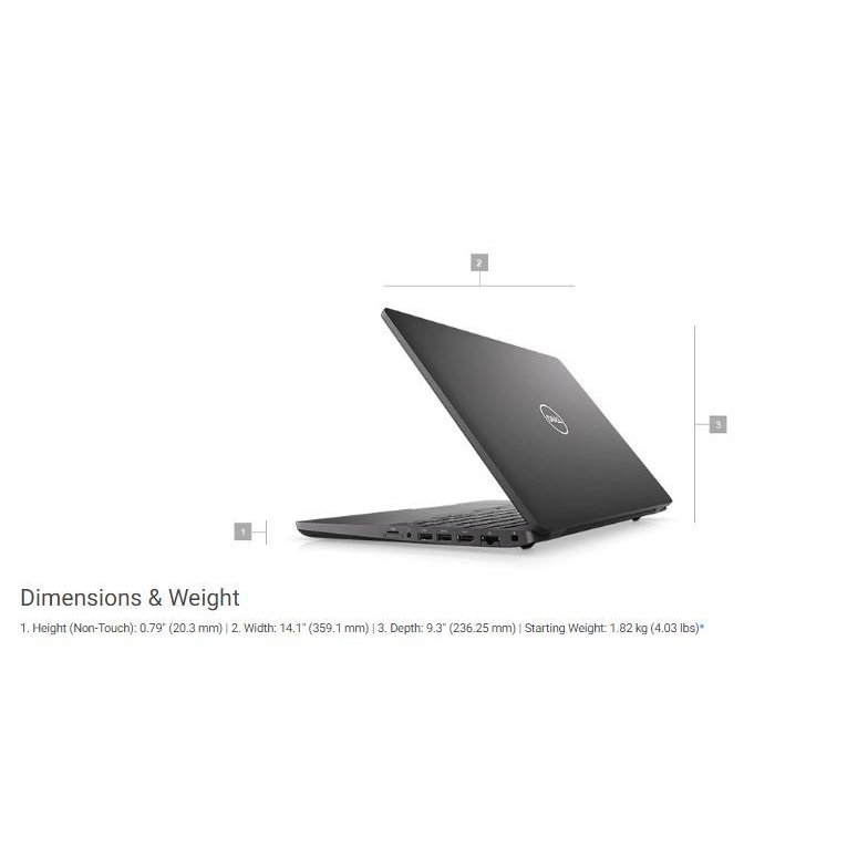 DELL LATITUDE 5500 CORE i5 8265U-8GB-256GB SSD-15.6" UBUNTU 1920X1080 N005L550015EMEA_U