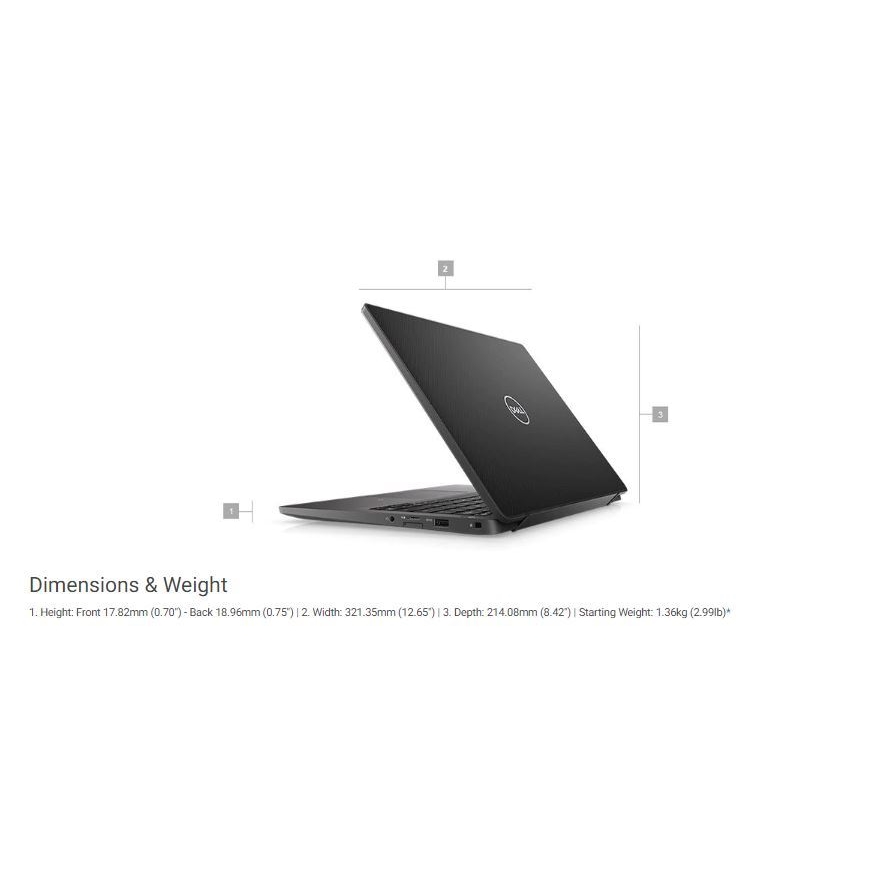 DELL LATITUDE 7400 CORE i7 8665U-8GB-256GB SSD-14" W10 PRO 1920X1080 N082L740014EMEA_W