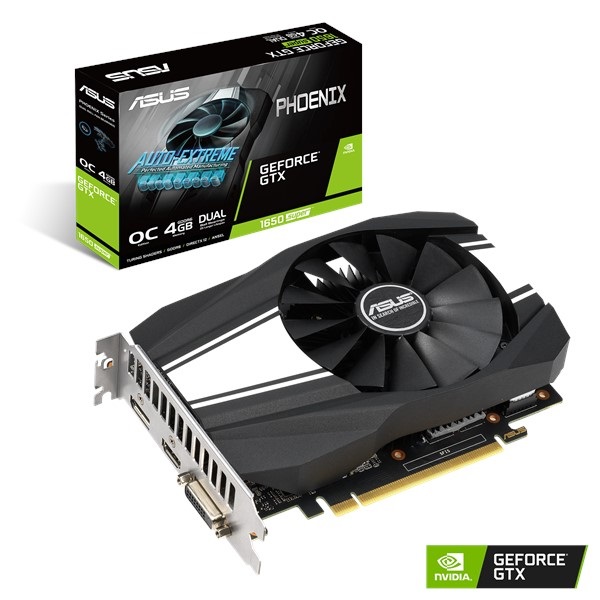 ASUS GTX1650 SUPER 4GB PH-GTX1650S-O4G GDDR6 128bit HDMI DVI DP PCIe 16X v3.0