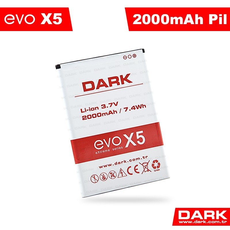 Dark Evo X5 2000 mAh Yedek Pil