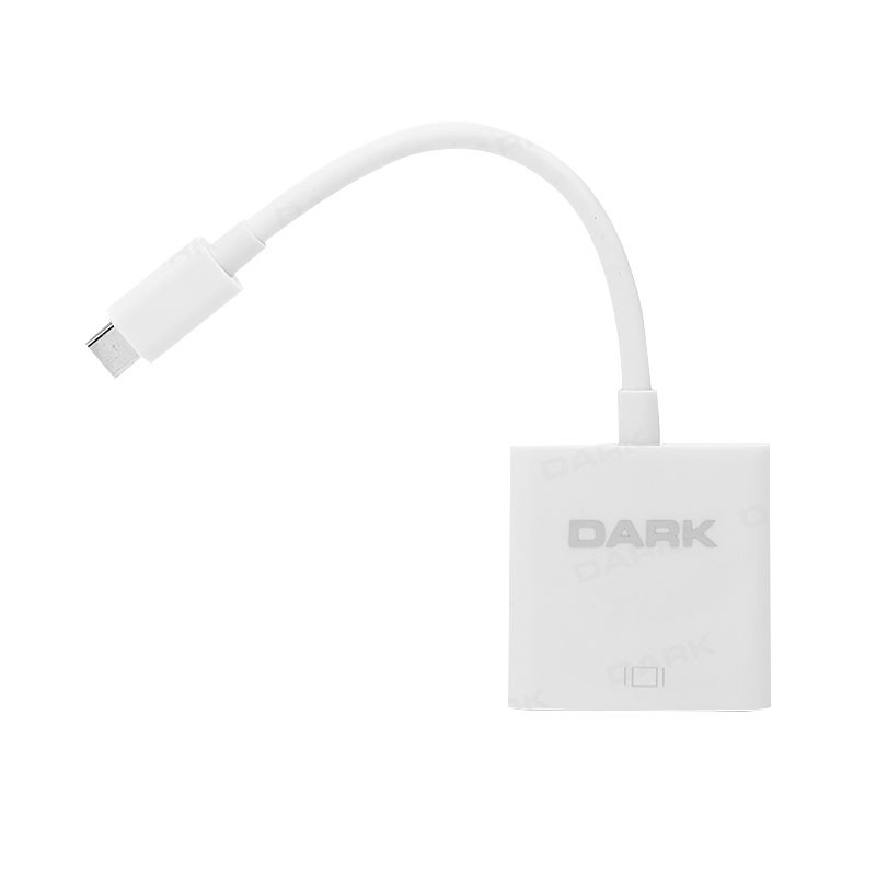 Dark USB 3.1 Type-C' den VGA Full HD Dönüştürücü Adaptör