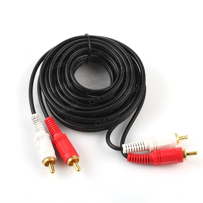 Dark 3 Metre 2 x RCA Analog Ses -  RCA Stereo Ses Kablosu DK-CB-AURCAXRCAL300