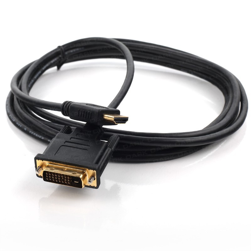 Dark 1.8m DVI - HDMI Çift Yönlü Görüntü Bağlantı Kablosu DK-CB-DVIXHDMIL180