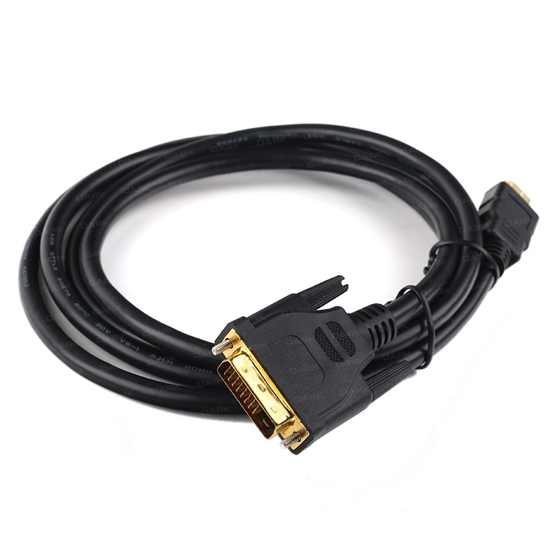 Dark 5m DVI - HDMI Çift Yönlü Görüntü Bağlantı Kablosu