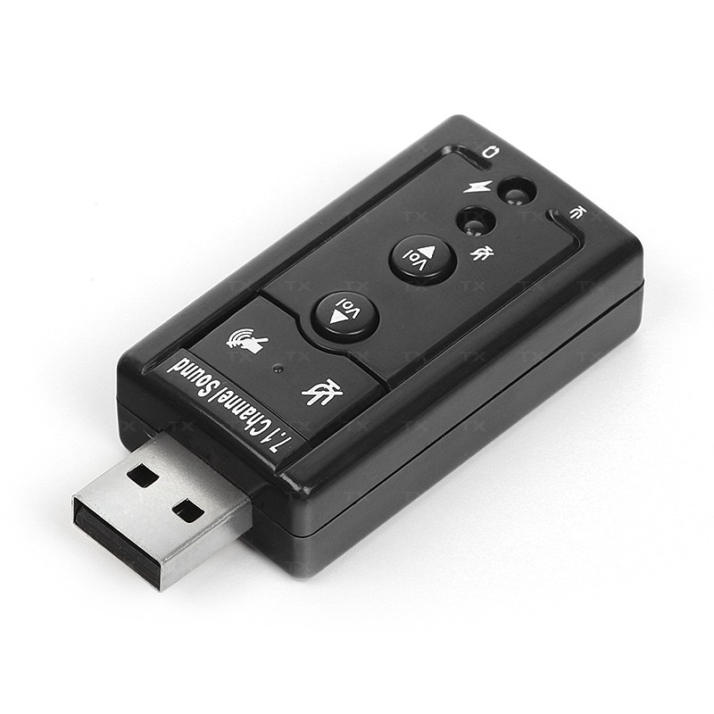 TX TXACUSC72 7.1 Stereo Ses Efektli Ses Kartı (Windows ve MAC Destekli) USB 2.0