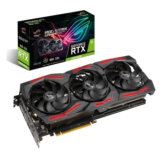 ASUS RTX2060 8GB SUPER ROG STRIX RTX2060S-8G-EVO-GAMING GDDR6 256bit 2x HDMI Type-C 2X DP PCIe 16X v3.0