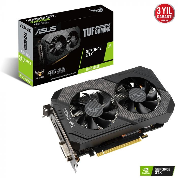 ASUS GTX1650 SUPER 4GB TUF GTX1650S-4G-GAMING GDDR6 128bit HDMI DVI DP PCIe 16X v3.0