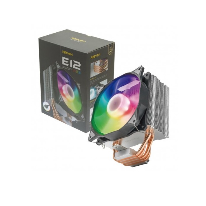 REEVEN E12 EC-1208(RGB) Intel,Amd Alüminyum İşlemci Fanı 12cm RGB