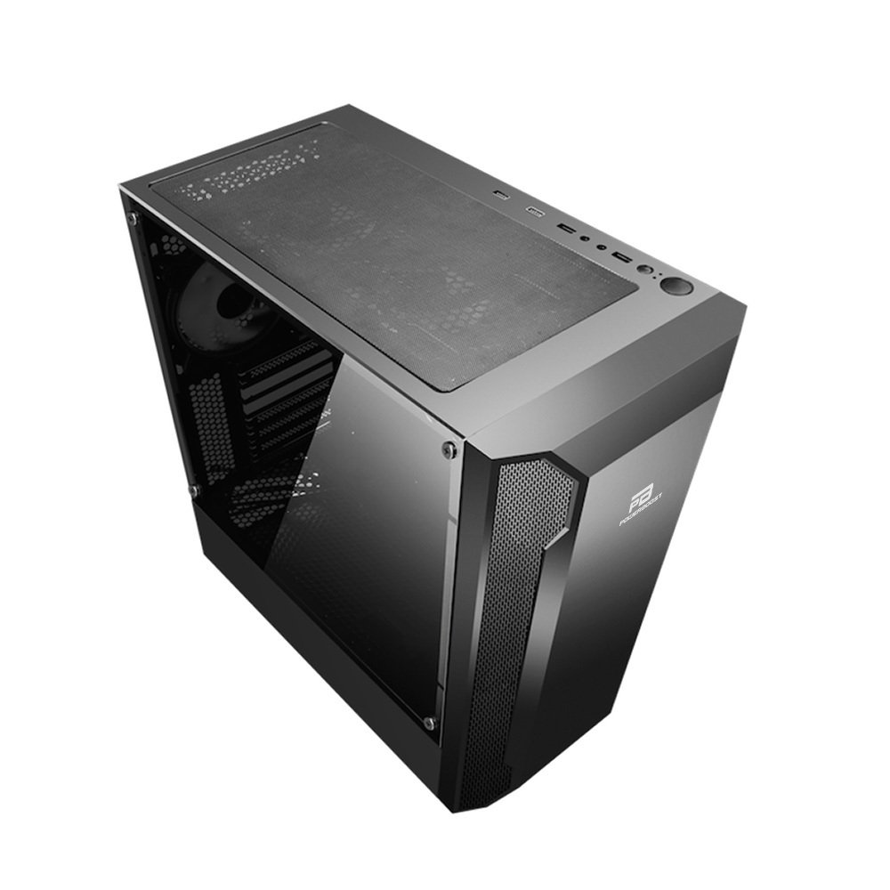 PowerBoost VK-G3701B 550w 80+ USB 3.0 ATX, ARGB Fan, Mesh+Stirp siyah Kasa