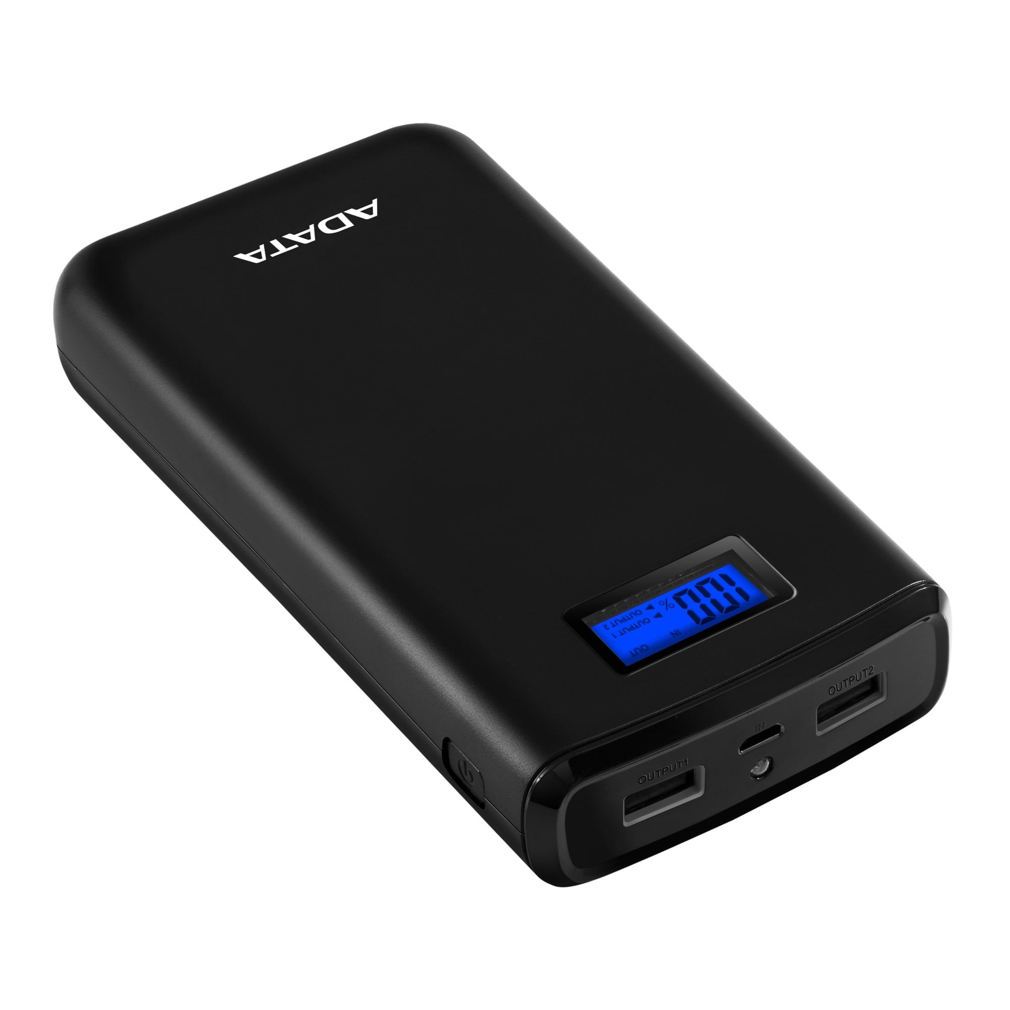 ADATA AS2000D-DGT-CBK 20000mAh 74Wh+DC 5V / 2.0A Taşınabilir Şarj Cihazı Powerbank Siyah