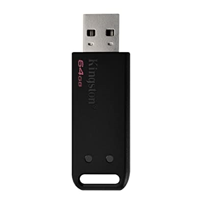 KINGSTON 64GB USB 2.0 DT20/64GB Siyah Taşınabilir Bellek