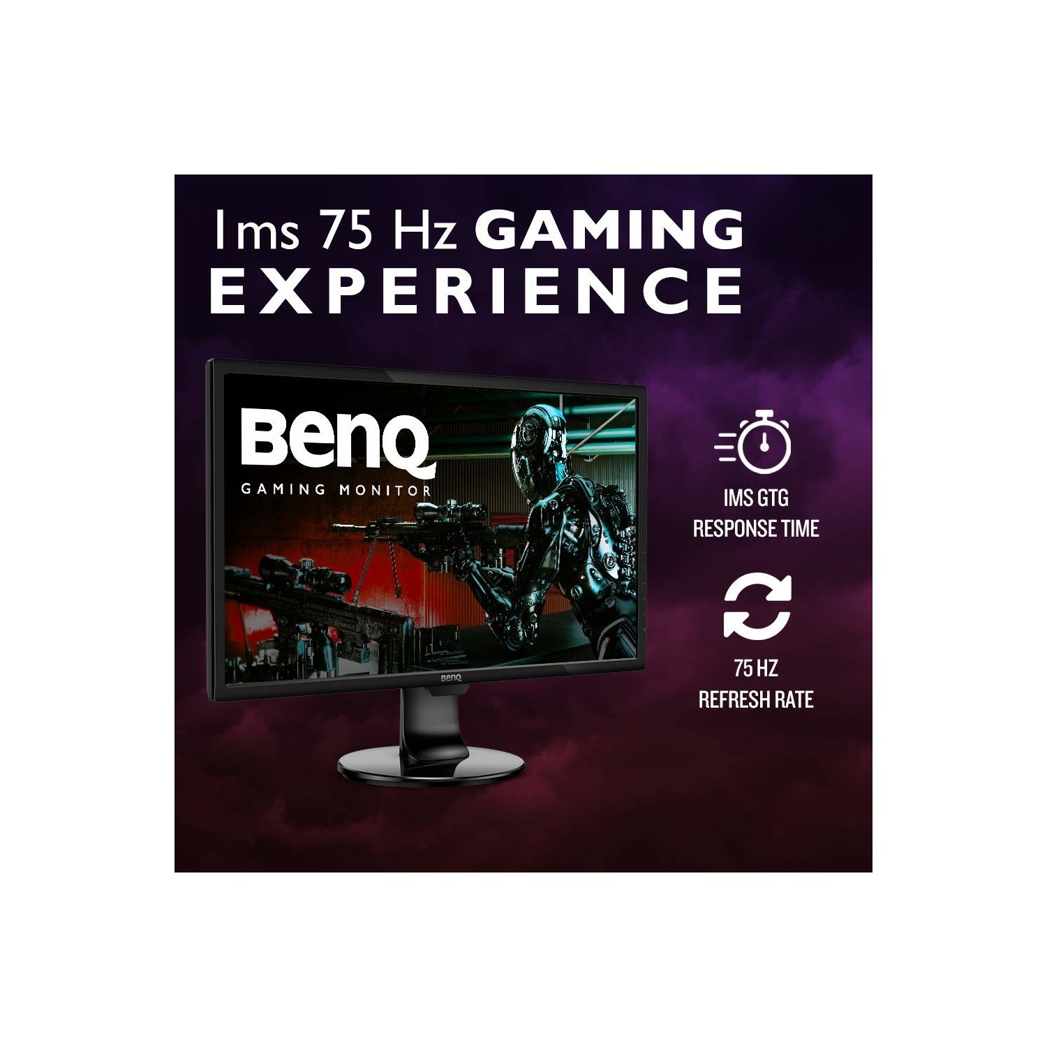 BENQ 24" TN GL2460BH 1MS 75Hz DVI HDMI 1920X1080 GAMING MONİTÖR